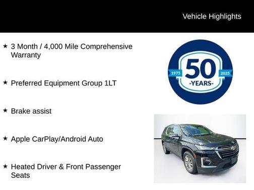 Mosaic Black Metallic 2023 Chevrolet Traverse LT Cloth
