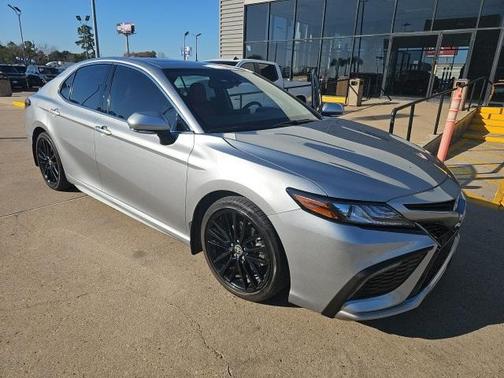 Silver 2024 Toyota Camry Hybrid XSE Sedan