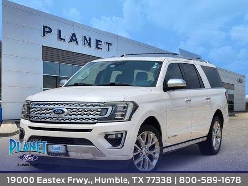 White Platinum 2019 Ford Expedition Max Platinum