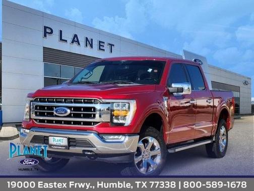 Red Metallic 2021 Ford F-150 Lariat Truck