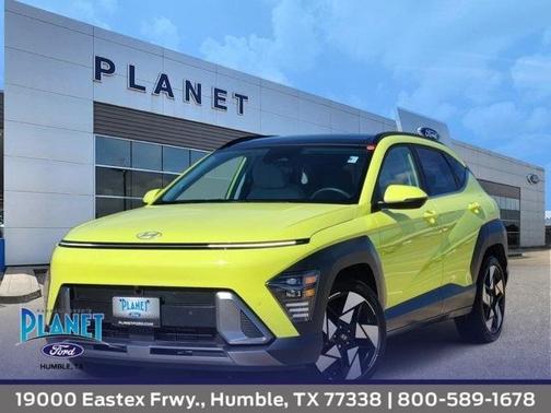 Yellow 2024 Hyundai KONA Limited SUV