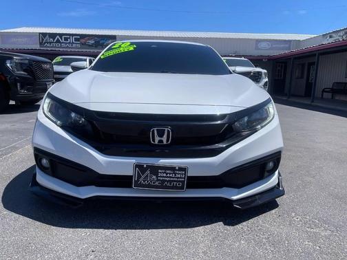 Platinum White Pearl 2020 Honda Civic Sport