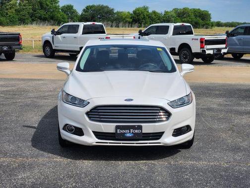 White Platinum Clearcoat Metallic 2016 Ford Fusion Titanium