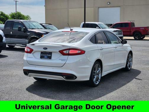 White Platinum Clearcoat Metallic 2016 Ford Fusion Titanium