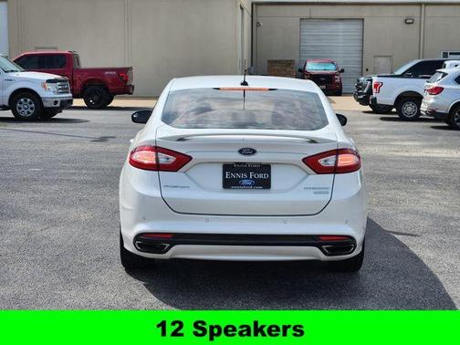White Platinum Clearcoat Metallic 2016 Ford Fusion Titanium