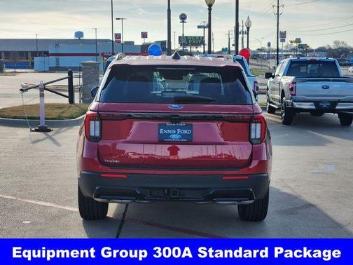 Rapid Red Metallic Tinted Clearcoat 2026 Ford Explorer ST-Line