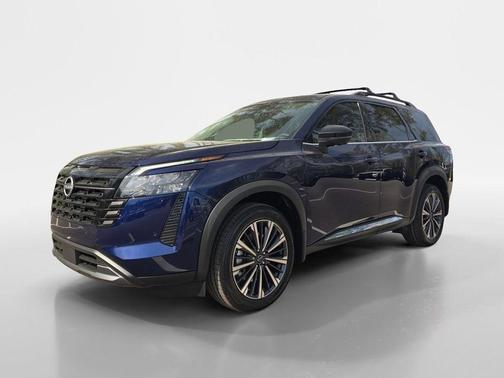 Deep Ocean Blue 2026 Nissan Pathfinder Platinum
