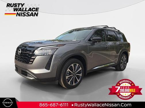 Gun Metallic 2026 Nissan Pathfinder Platinum