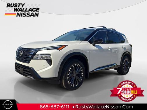 White / Black 2026 Nissan Rogue Platinum