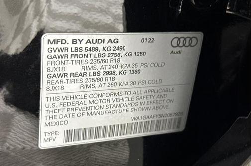 2022 Audi Q5 45 S line Premium