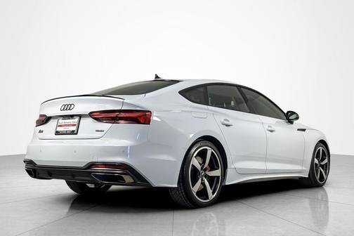 Glacier White Metallic 2023 Audi A5 Sportback 45 S Line Premium Plus