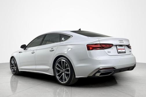 Glacier White Metallic 2023 Audi A5 Sportback 45 S Line Premium