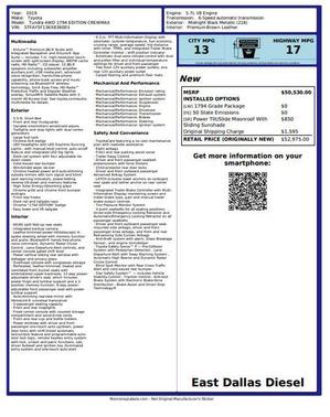 2019 Toyota Tundra 1794 Edition