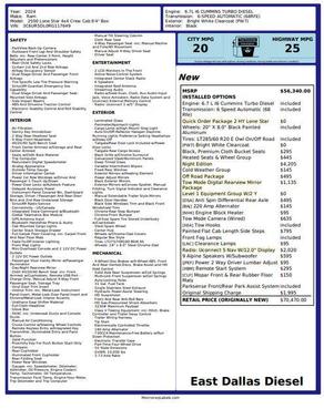 2024 RAM 2500 Lone Star Crew Cab 4x4 6'4' Box