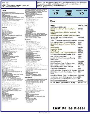 2023 RAM 2500 Laramie Mega Cab 4x4 6'4' Box