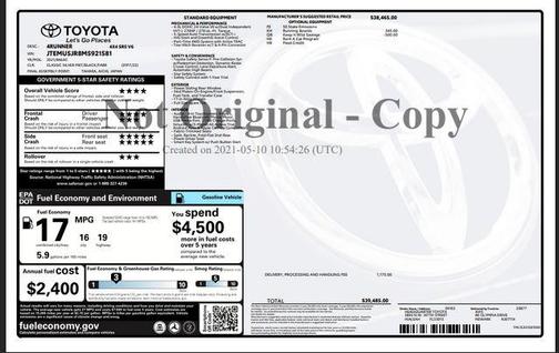 2021 Toyota 4Runner SR5