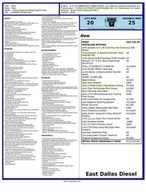 2023 RAM 3500 Limited Mega Cab 4x4 6'4' Box