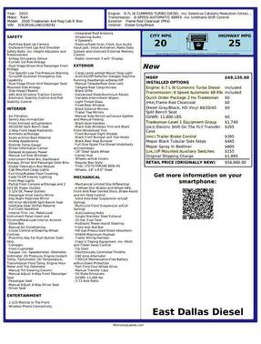2022 RAM 3500 Tradesman Regular Cab 4x4 8' Box