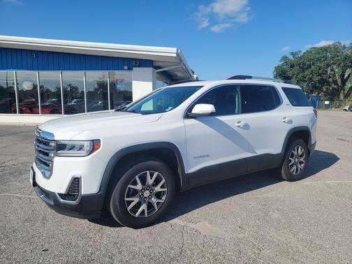 Summit White 2021 GMC Acadia SLT