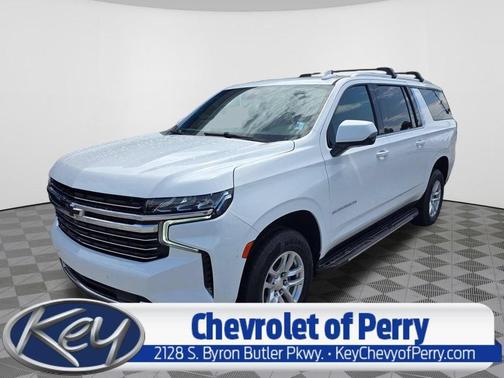 Summit White 2021 Chevrolet Suburban LT