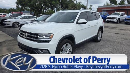 Pure White 2019 Volkswagen Atlas 3.6L SEL
