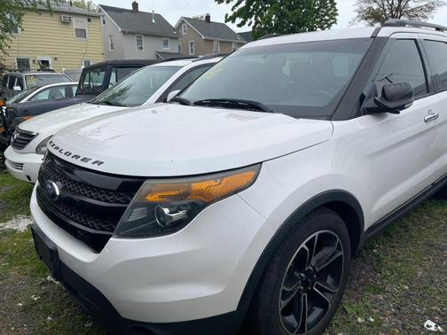 White Platinum Metallic Tri-Coat 2013 Ford Explorer Sport