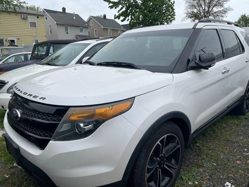 White Platinum Metallic Tri-Coat 2013 Ford Explorer Sport