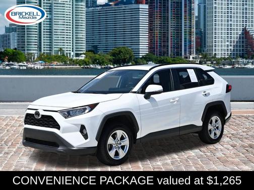 Super White 2021 Toyota RAV4 XLE