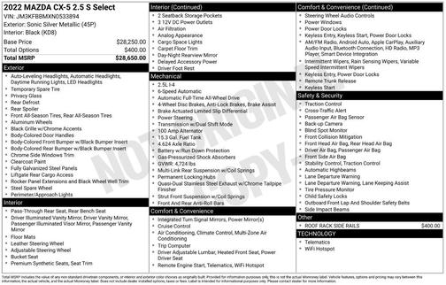 2022 Mazda CX-5 Select