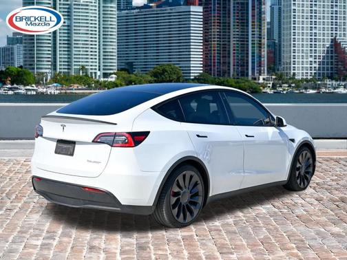 Pearl White Multi 2021 Tesla Model Y Performance