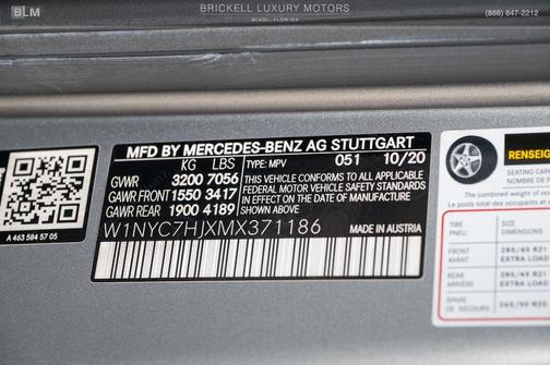2021 Mercedes-Benz AMG G 63 Base