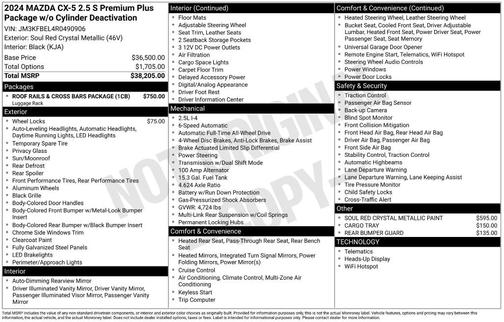2024 Mazda CX-5 2.5 S Premium Plus Package