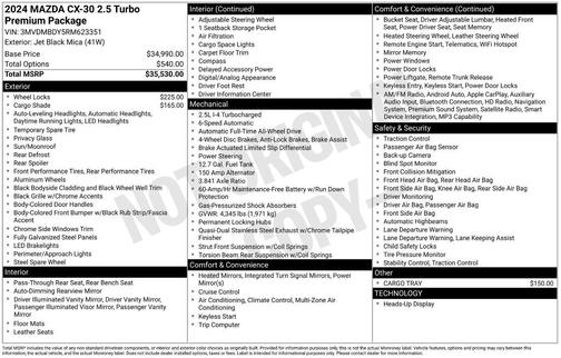 2024 Mazda CX-30 2.5 Turbo Premium Package