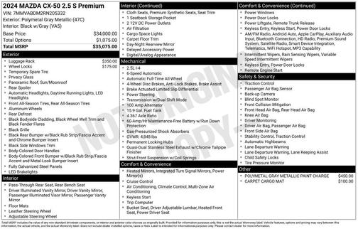 2024 Mazda CX-50 2.5 S Premium Package