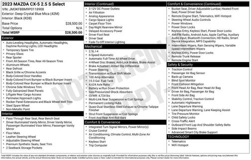2023 Mazda CX-5 Select