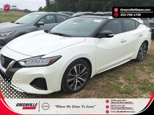 White 2020 Nissan Maxima 3.5 SL