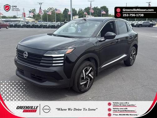 Super Black 2025 Nissan Kicks SV