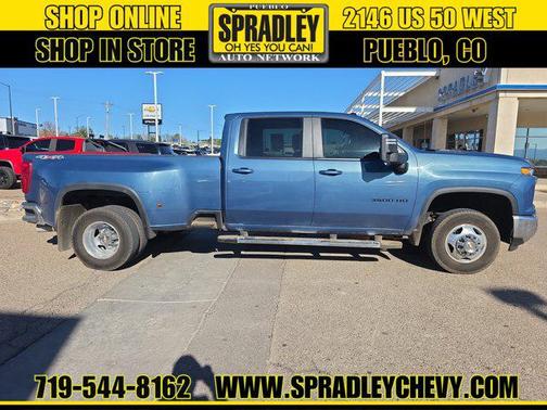 Lakeshore Blue Metallic 2024 Chevrolet Silverado 3500 LT