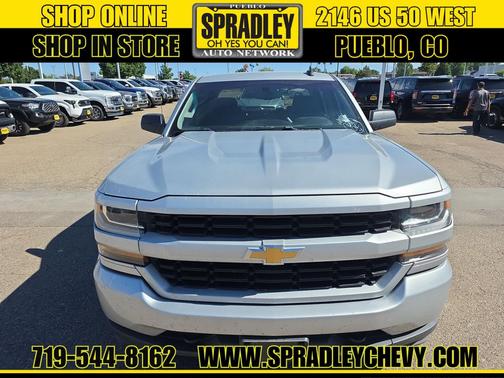 Silver Ice Metallic 2018 Chevrolet Silverado 1500 Custom