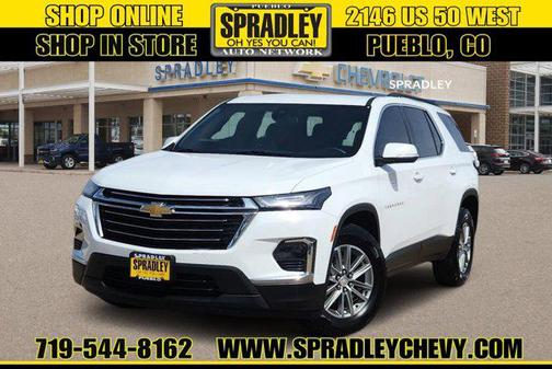 Summit White 2023 Chevrolet Traverse LT Leather