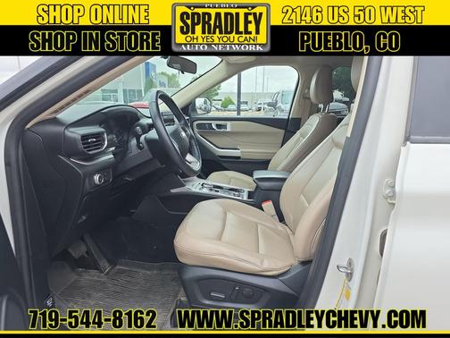 Star White Metallic Tri-Coat 2021 Ford Explorer XLT