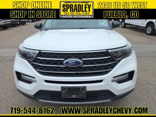 Star White Metallic Tri-Coat 2021 Ford Explorer XLT
