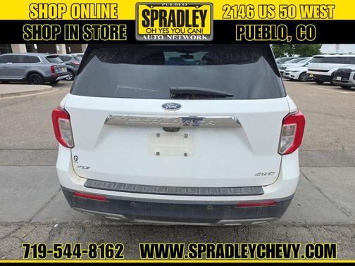Star White Metallic Tri-Coat 2021 Ford Explorer XLT