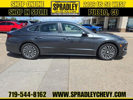 Portofino Gray 2022 Hyundai SONATA Hybrid Limited
