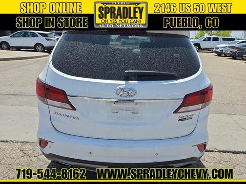 Monaco White 2017 Hyundai SANTA FE Limited Ultimate