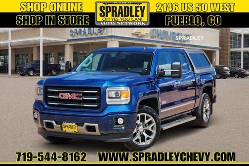 Stone Blue Metallic 2015 GMC Sierra 1500 SLT