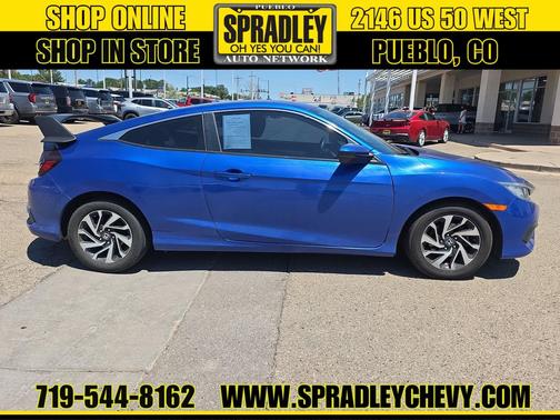 Aegean Blue Metallic 2016 Honda Civic LX