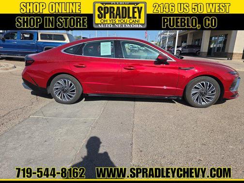 Ultimate red 2025 Hyundai SONATA Hybrid SE