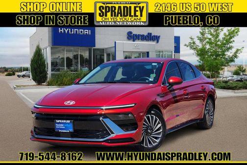 Ultimate red 2025 Hyundai SONATA Hybrid SE