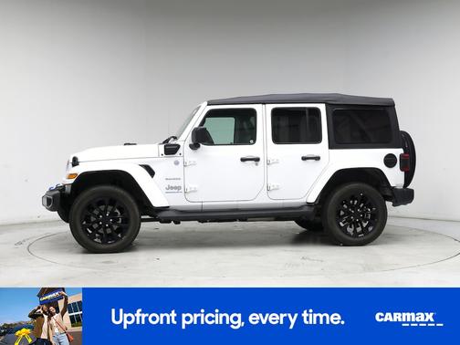 White 2023 Jeep Wrangler 4xe Unlimited Sahara